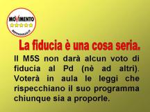 No fiducia M5S